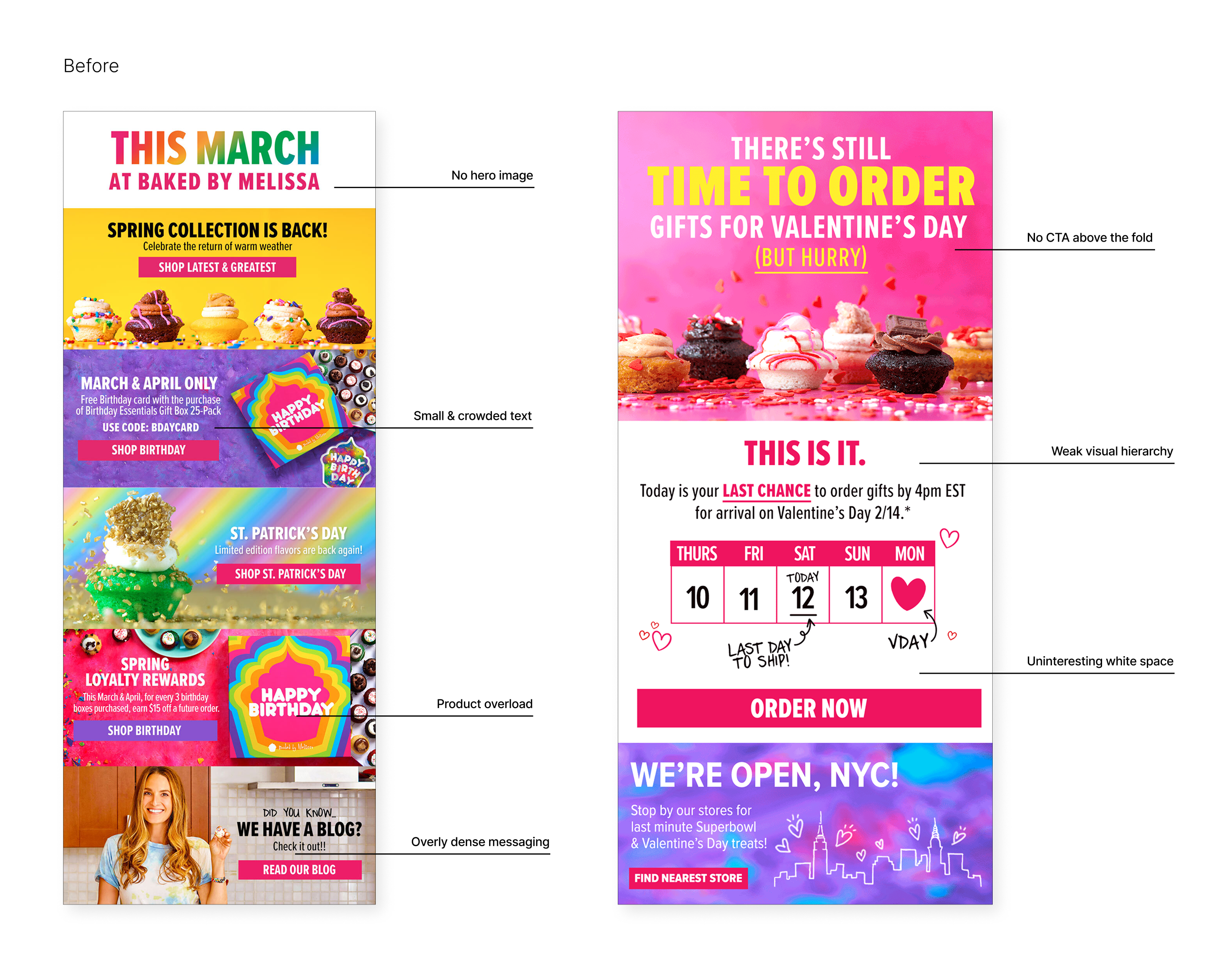 Baked by Melissa Newsletters Before Refresh